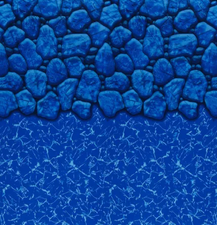 Blue Pebbles pool liner pattern
